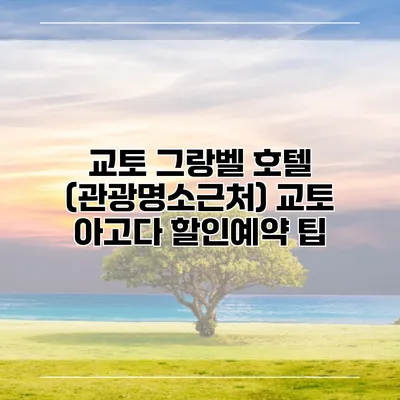 교토 그랑벨 호텔 (관광명소근처) 교토 아고다 할인예약 팁