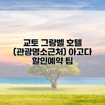 교토 그랑벨 호텔 (관광명소근처) 아고다 할인예약 팁