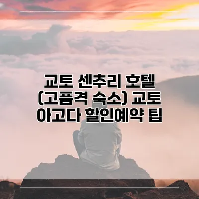 교토 센추리 호텔 (고품격 숙소) 교토 아고다 할인예약 팁