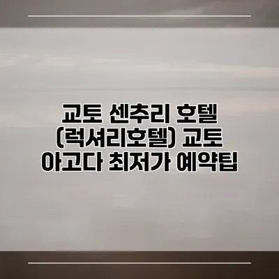 교토 센추리 호텔 (럭셔리호텔) 교토 아고다 최저가 예약팁