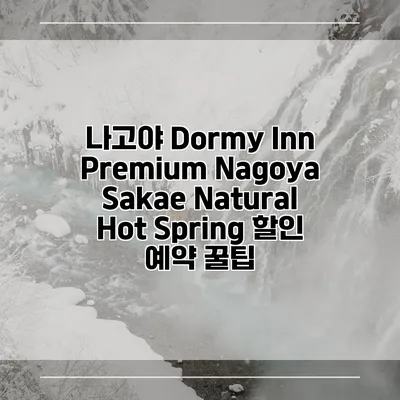 나고야 Dormy Inn Premium Nagoya Sakae Natural Hot Spring 할인 예약 꿀팁