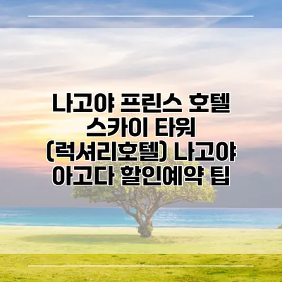 나고야 프린스 호텔 스카이 타워 (럭셔리호텔) 나고야 아고다 할인예약 팁