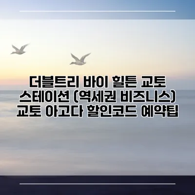 더블트리 바이 힐튼 교토 스테이션 (역세권 비즈니스) 교토 아고다 할인코드 예약팁