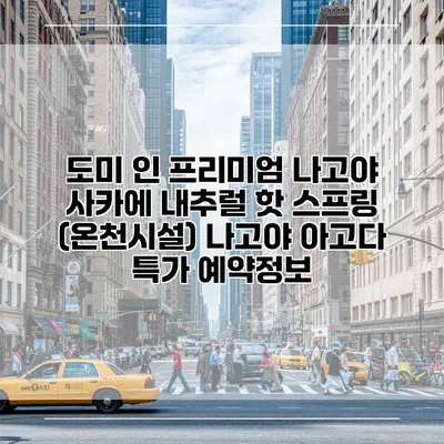 도미 인 프리미엄 나고야 사카에 내추럴 핫 스프링 (온천시설) 나고야 아고다 특가 예약정보