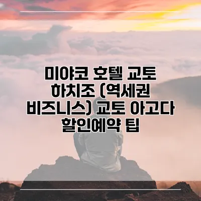 미야코 호텔 교토 하치조 (역세권 비즈니스) 교토 아고다 할인예약 팁