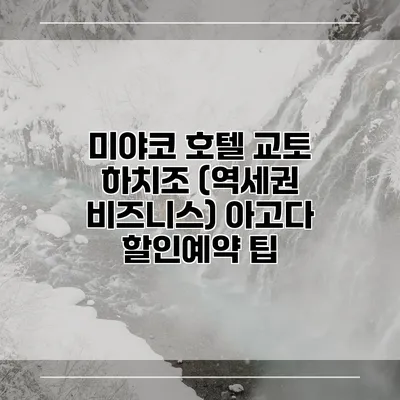 미야코 호텔 교토 하치조 (역세권 비즈니스) 아고다 할인예약 팁