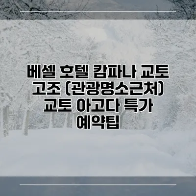 베셀 호텔 캄파나 교토 고조 (관광명소근처) 교토 아고다 특가 예약팁