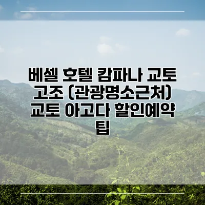 베셀 호텔 캄파나 교토 고조 (관광명소근처) 교토 아고다 할인예약 팁