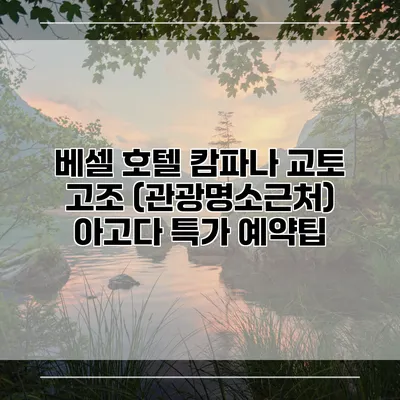 베셀 호텔 캄파나 교토 고조 (관광명소근처) 아고다 특가 예약팁