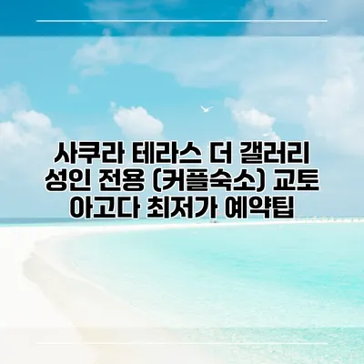 사쿠라 테라스 더 갤러리 성인 전용 (커플숙소) 교토 아고다 최저가 예약팁
