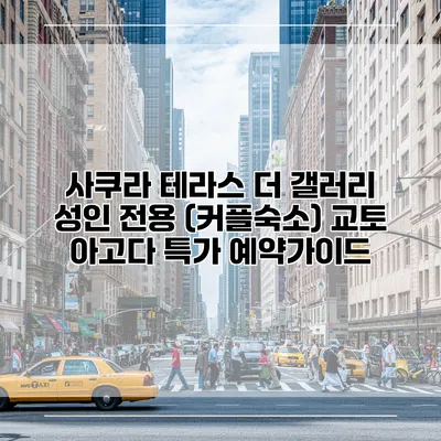 사쿠라 테라스 더 갤러리 성인 전용 (커플숙소) 교토 아고다 특가 예약가이드
