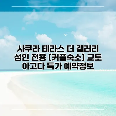 사쿠라 테라스 더 갤러리 성인 전용 (커플숙소) 교토 아고다 특가 예약정보