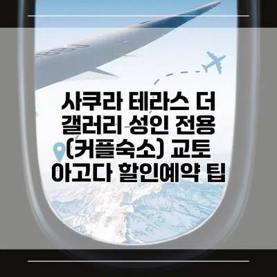사쿠라 테라스 더 갤러리 성인 전용 (커플숙소) 교토 아고다 할인예약 팁