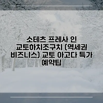소테츠 프레사 인 교토하치조구치 (역세권 비즈니스) 교토 아고다 특가 예약팁