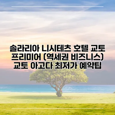 솔라리아 니시테츠 호텔 교토 프리미어 (역세권 비즈니스) 교토 아고다 최저가 예약팁
