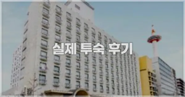 💬 실제 투숙 후기