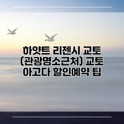 하얏트 리젠시 교토 (관광명소근처) 교토 아고다 할인예약 팁