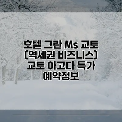 호텔 그란 Ms 교토 (역세권 비즈니스) 교토 아고다 특가 예약정보
