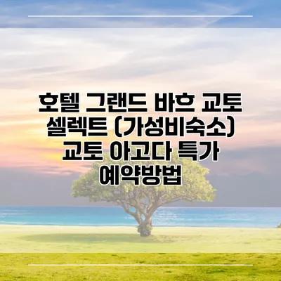 호텔 그랜드 바흐 교토 셀렉트 (가성비숙소) 교토 아고다 특가 예약방법
