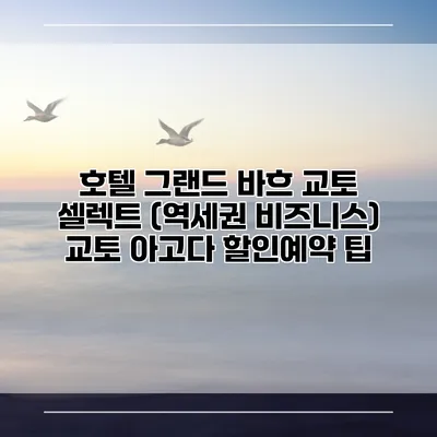 호텔 그랜드 바흐 교토 셀렉트 (역세권 비즈니스) 교토 아고다 할인예약 팁