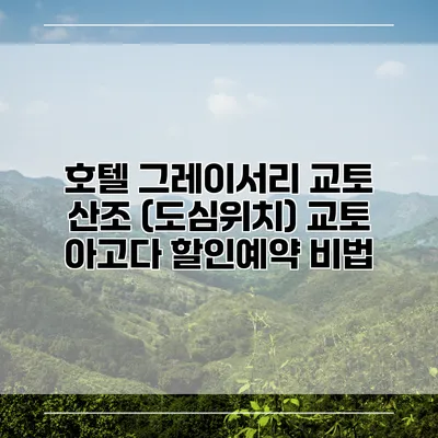 호텔 그레이서리 교토 산조 (도심위치) 교토 아고다 할인예약 비법