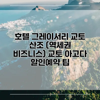 호텔 그레이서리 교토 산조 (역세권 비즈니스) 교토 아고다 할인예약 팁