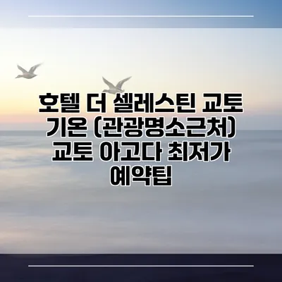 호텔 더 셀레스틴 교토 기온 (관광명소근처) 교토 아고다 최저가 예약팁