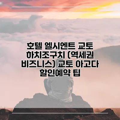 호텔 엘시엔트 교토 하치조구치 (역세권 비즈니스) 교토 아고다 할인예약 팁